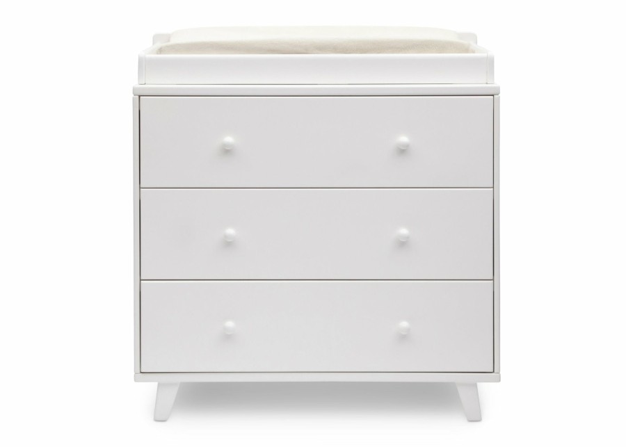 Delta Children Dressers & Changing Tables | Ava 3 Drawer Dresser With Changing Top And Interlocking Drawers