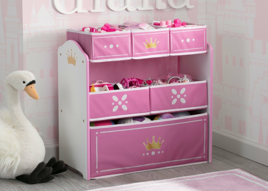 Delta Children Storage | Princess Crown Multi-Bin Toy Organizer