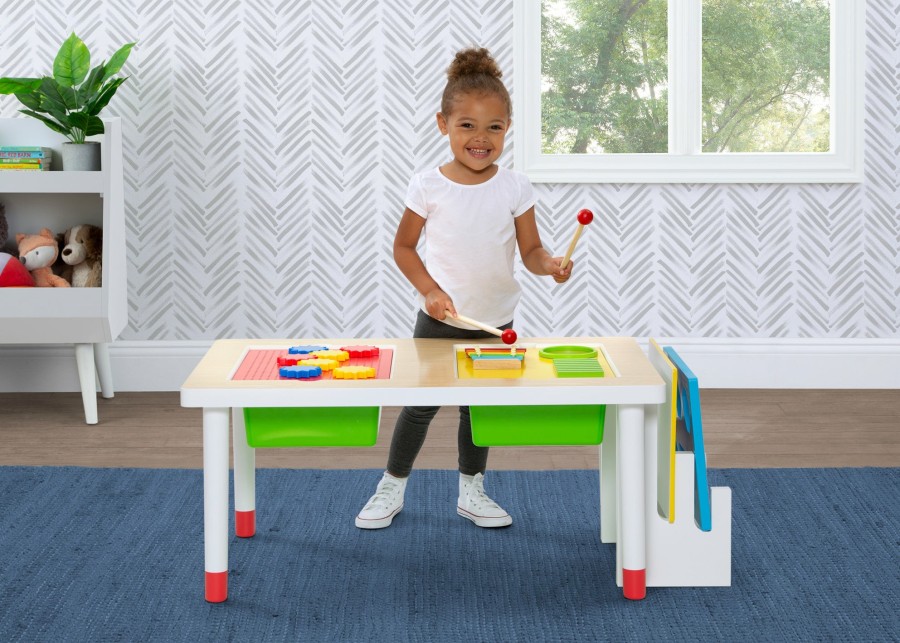 Delta Children Table & Chair Sets | Play And Learn Sensory Table For Kids