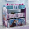 Delta Children Book & Toy Storage | Frozen Ii Design And Store 6 Bin Toy Organizer