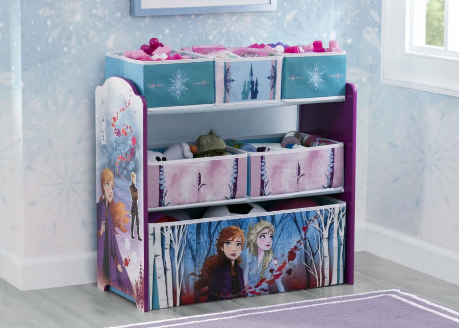 Delta Children Book & Toy Storage | Frozen Ii Design And Store 6 Bin Toy Organizer