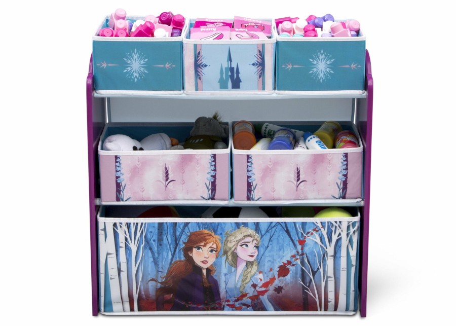 Delta Children Book & Toy Storage | Frozen Ii Design And Store 6 Bin Toy Organizer