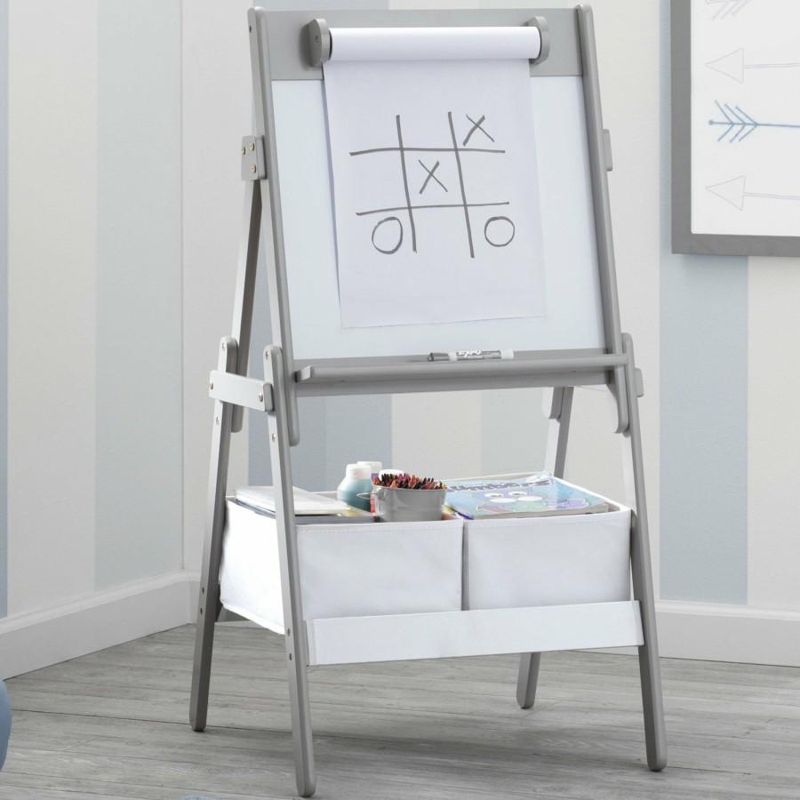 Delta Children Easels | Classic Kids Whiteboard/Dry Erase Easel With Paper Roll And Storage