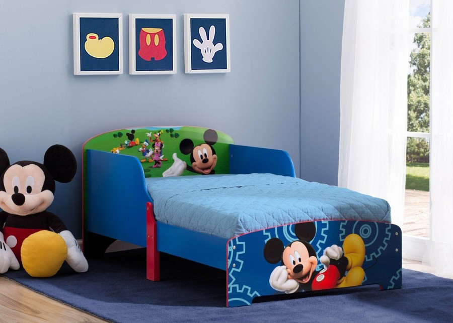 Delta Children Shop By Character | Mickey Mouse Wood Toddler Bed