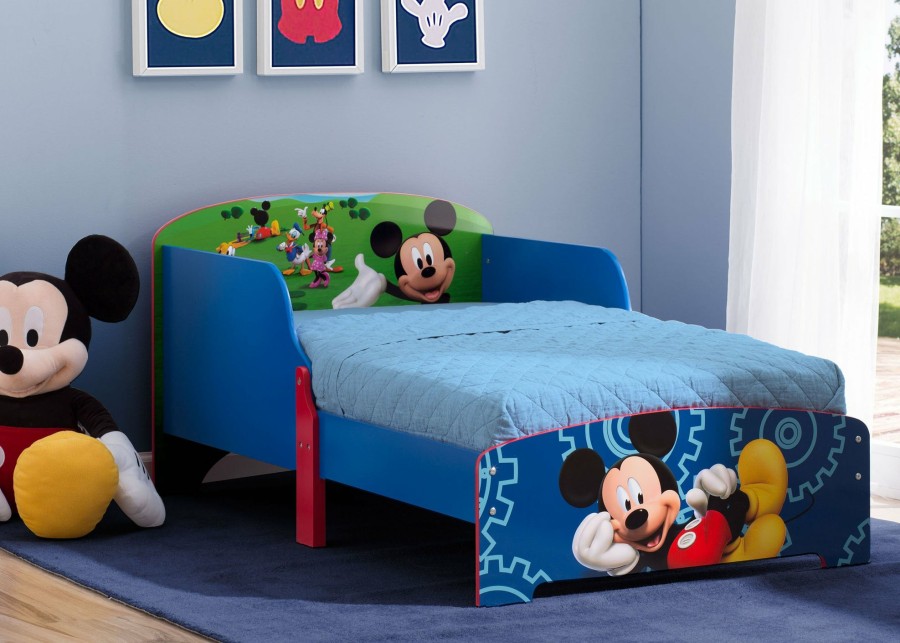 Delta Children Shop By Character | Mickey Mouse Wood Toddler Bed