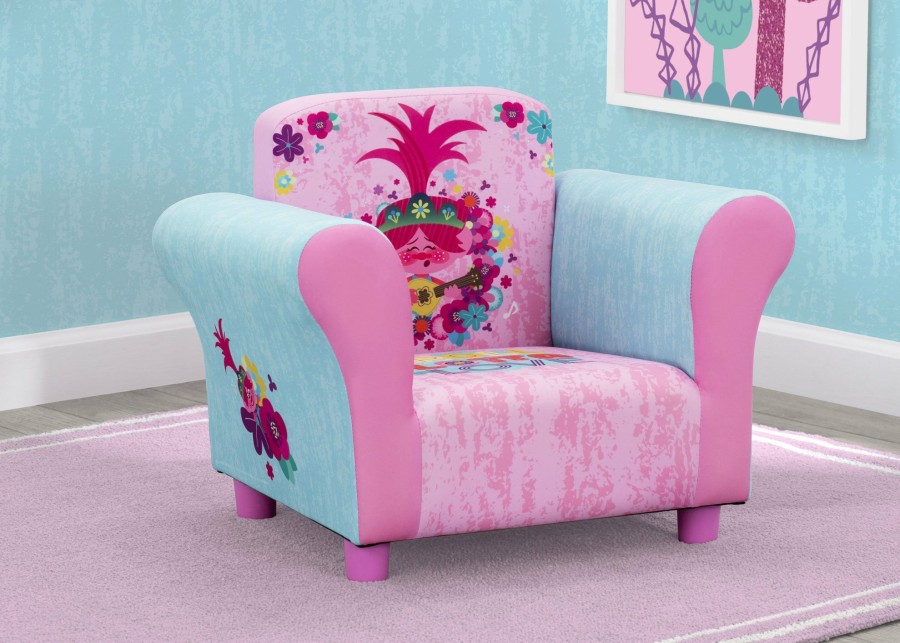 Delta Children Kids' Chairs | Trolls World Tour Upholstered Chair