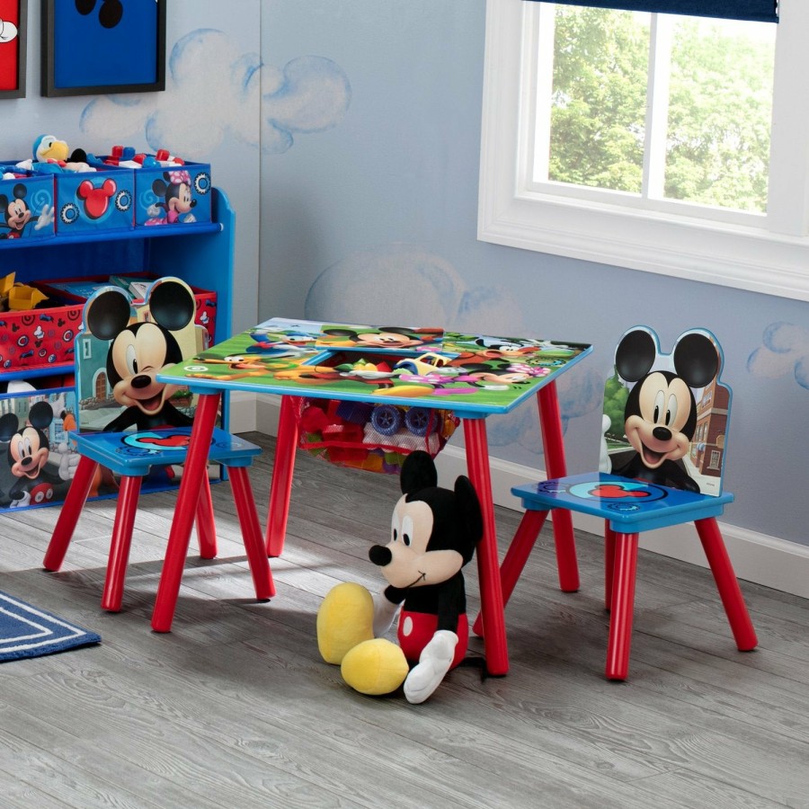 Delta Children Table & Chair Sets | Mickey Mouse Kids Table And Chair Set With Storage