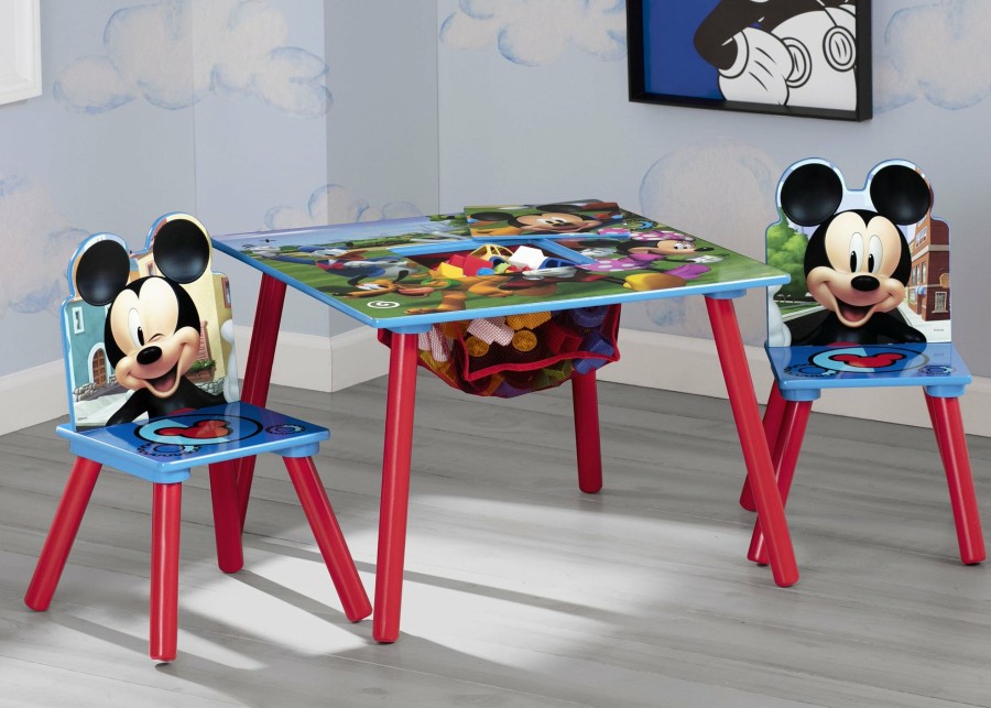 Delta Children Table & Chair Sets | Mickey Mouse Kids Table And Chair Set With Storage