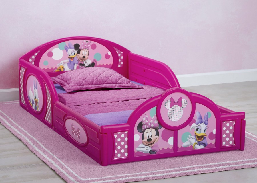 Delta Children Toddler Beds | Minnie Mouse Plastic Sleep And Play Toddler Bed