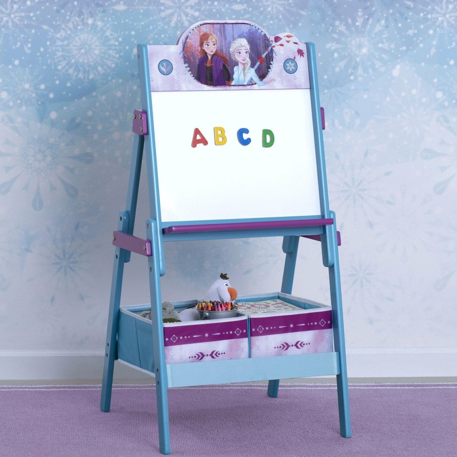 Delta Children Easels | Frozen Ii Wooden Activity Easel With Storage