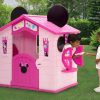 Delta Children Outdoor | Minnie Mouse Plastic Indoor/Outdoor Playhouse With Easy Assembly