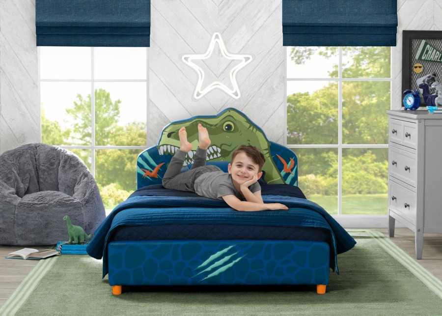 Delta Children Twin Beds & Headboards | Dinosaur Upholstered Twin Bed