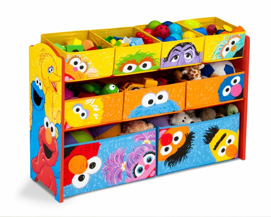 Delta Children Storage | Sesame Street Deluxe Multi-Bin Toy Organizer