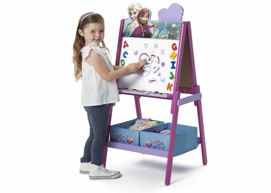 Delta Children Easels | Frozen Wooden Double Sided Activity Easel