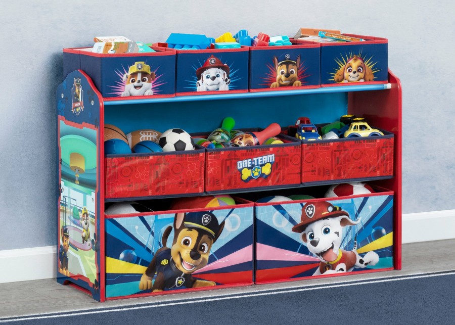 Delta Children Shop By Character | Paw Patrol Deluxe 9 Bin Design And Store Toy Organizer