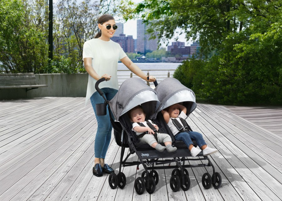 Jeep Double Strollers | Powerglyde Side-By-Side Double Stroller