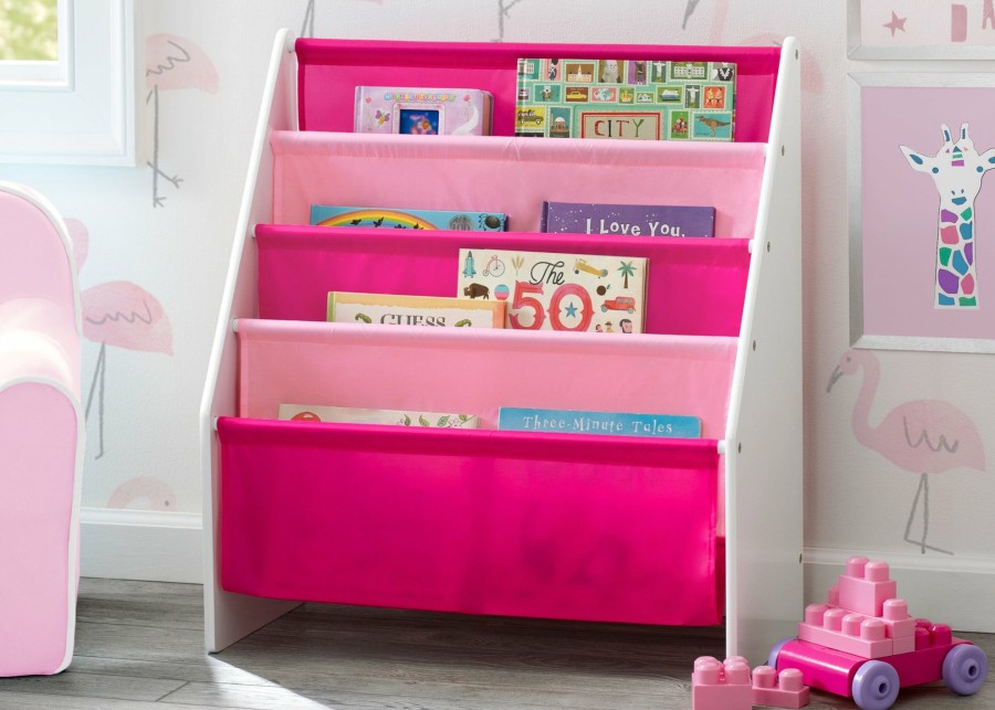 Delta Children Book & Toy Storage | Sling Book Rack Bookshelf For Kids