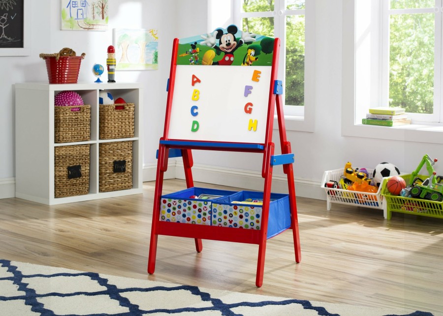 Delta Children Easels | Mickey Mouse Wooden Activity Easel