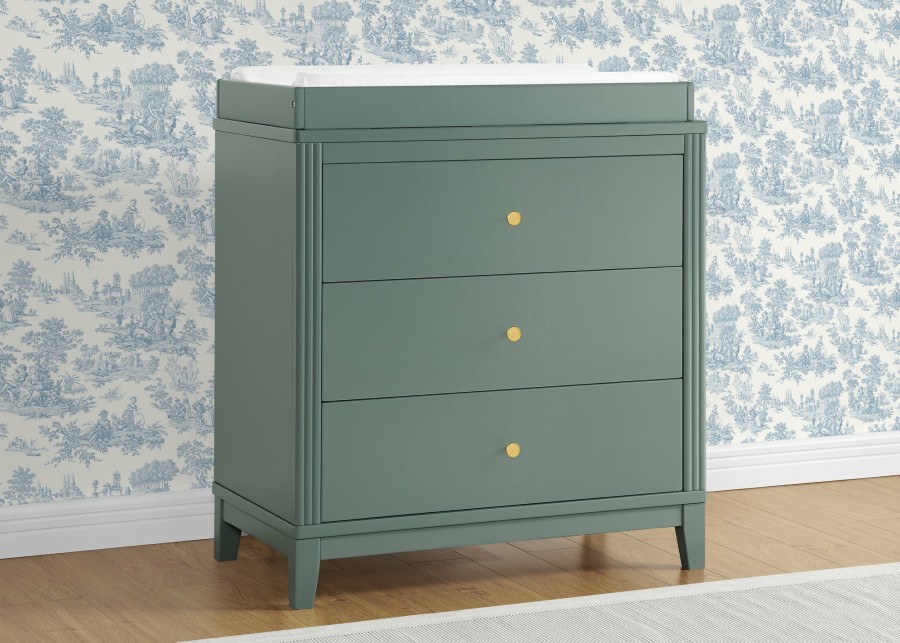 Delta Children Dressers & Changing Tables | Eloise 3 Drawer Dresser With Changing Top And Interlocking Drawers