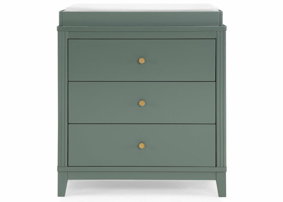 Delta Children Dressers & Changing Tables | Eloise 3 Drawer Dresser With Changing Top And Interlocking Drawers