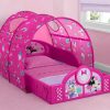 Delta Children Shop By Character | Minnie Mouse Plastic Sleep And Play Toddler Bed With Canopy