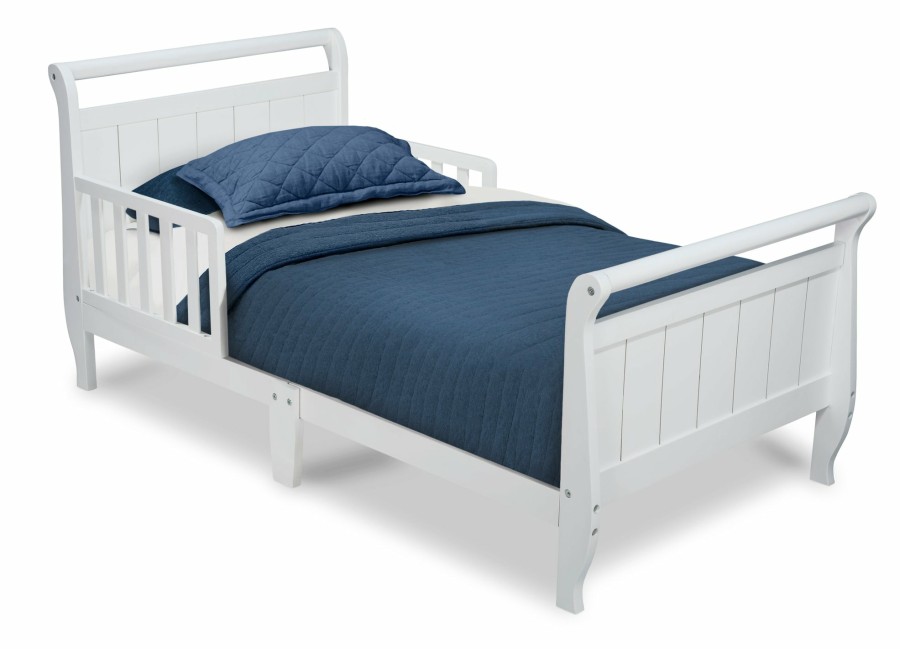 Delta Children Toddler Beds | Wood Sleigh Toddler Bed