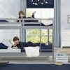 Delta Children Twin Beds & Headboards | Convertible Twin Bunk Bed With Ladder And Guardrails