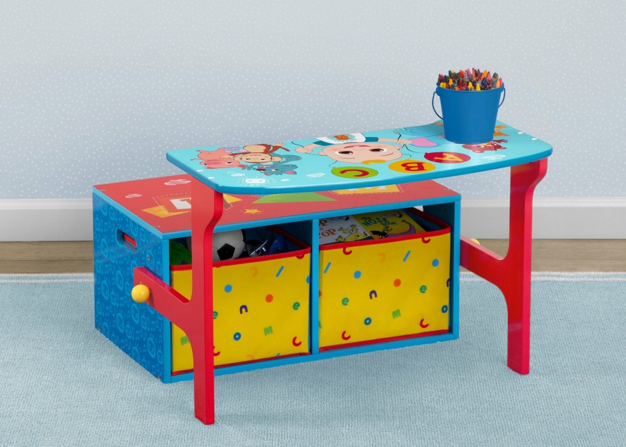 Delta Children Table & Chair Sets | Cocomelon 2-In-1 Activity Bench And Desk