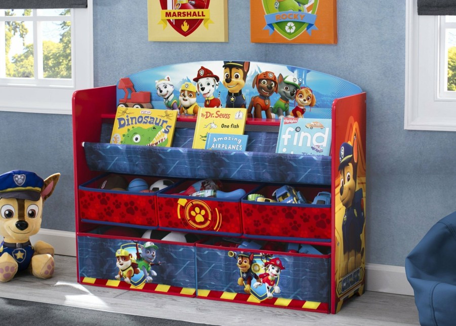 Delta Children Shop By Character | Paw Patrol Deluxe Book And Toy Organizer