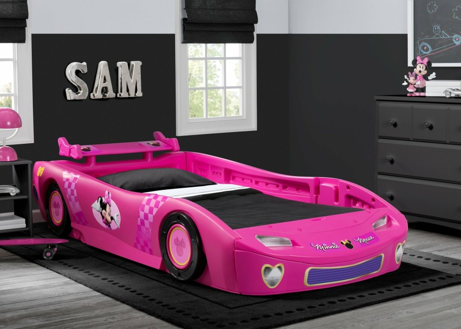 Delta Children Twin Beds & Headboards | Minnie Mouse Car Twin Bed