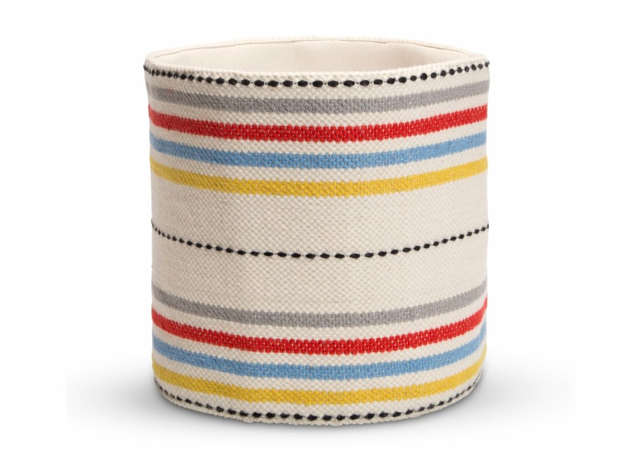 Delta Children Book & Toy Storage | Bright Stripes Handwoven Basket