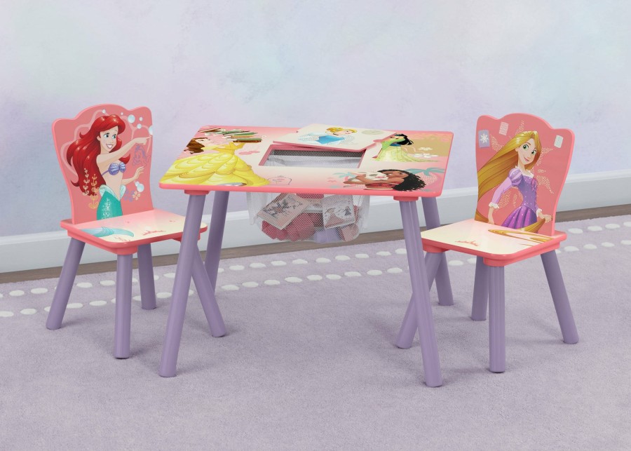 Delta Children Table & Chair Sets | Princess Table And Chair Set With Storage