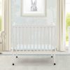 Delta Children Baby Cribs | Folding Portable Mini Baby Crib With 1.5-Inch Mattress