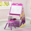 Delta Children Activity Desks | Princess Activity Center - Easel Desk With Stool & Toy Organizer