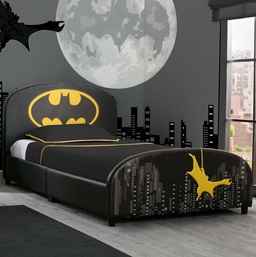 Delta Children Twin Beds & Headboards | Batman Upholstered Twin Bed