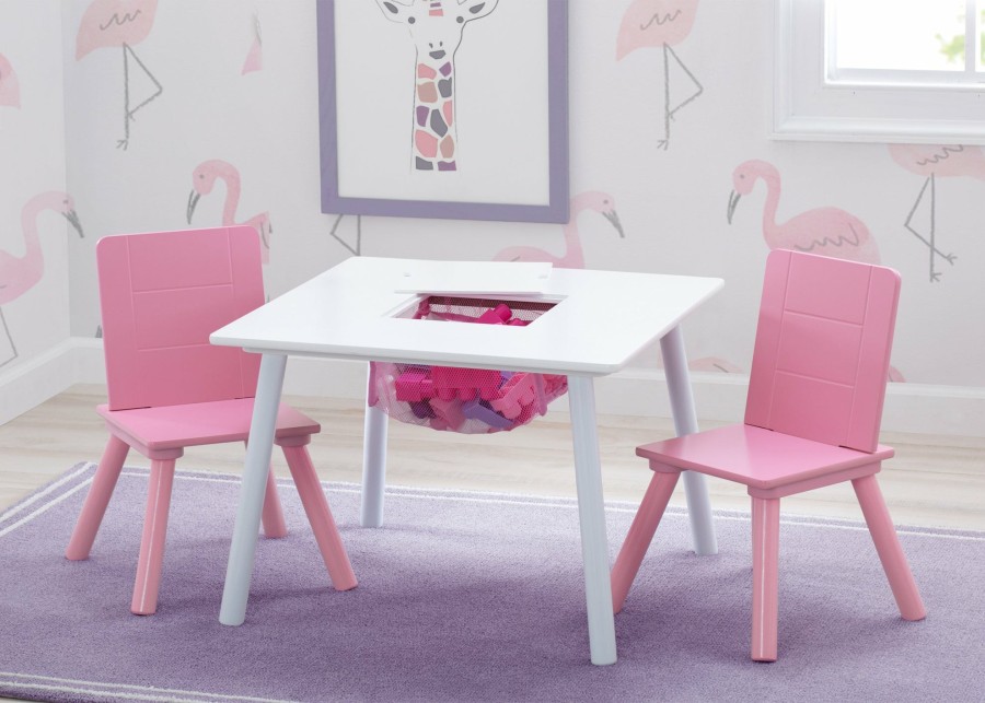 Delta Children Table & Chair Sets | Kids Table And Chair Set With Storage (2 Chairs Included)