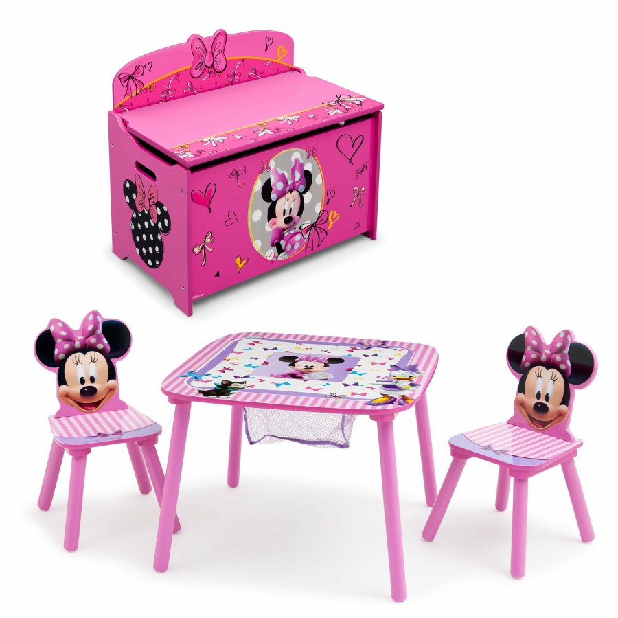 Delta Children Shop By Character | Minnie Mouse 4-Piece Playroom Set