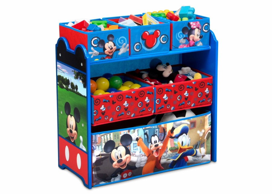 Delta Children Storage | Mickey Mouse 6 Bin Design And Store Toy Organizer