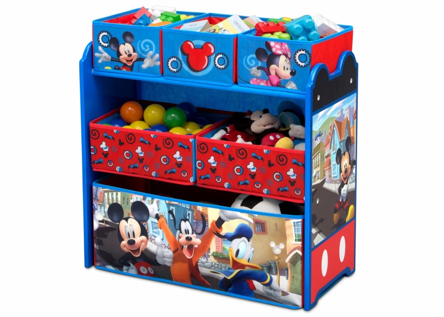 Delta Children Storage | Mickey Mouse 6 Bin Design And Store Toy Organizer