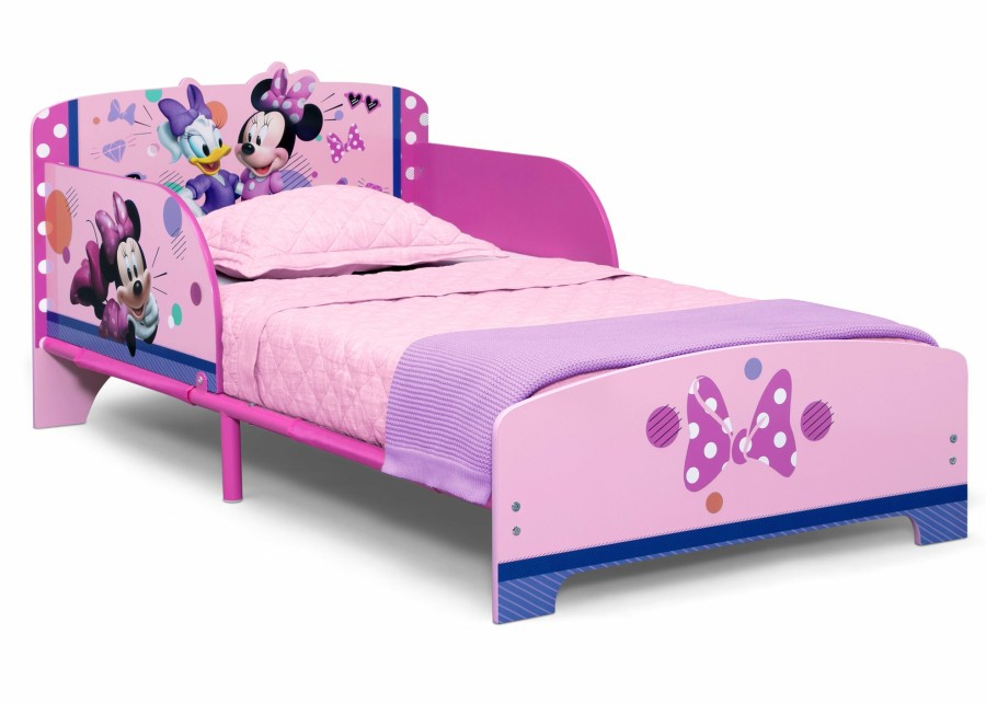 Delta Children Shop By Character | Minnie Mouse Wood & Metal Toddler Bed