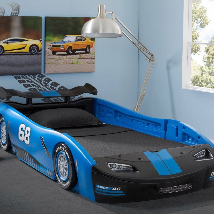 Delta Children Twin Beds & Headboards | Turbo Race Car Twin Bed