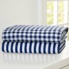 Delta Children Sheets & Mattress Covers | Blue Gingham Fitted Crib Sheets - 2 Pack