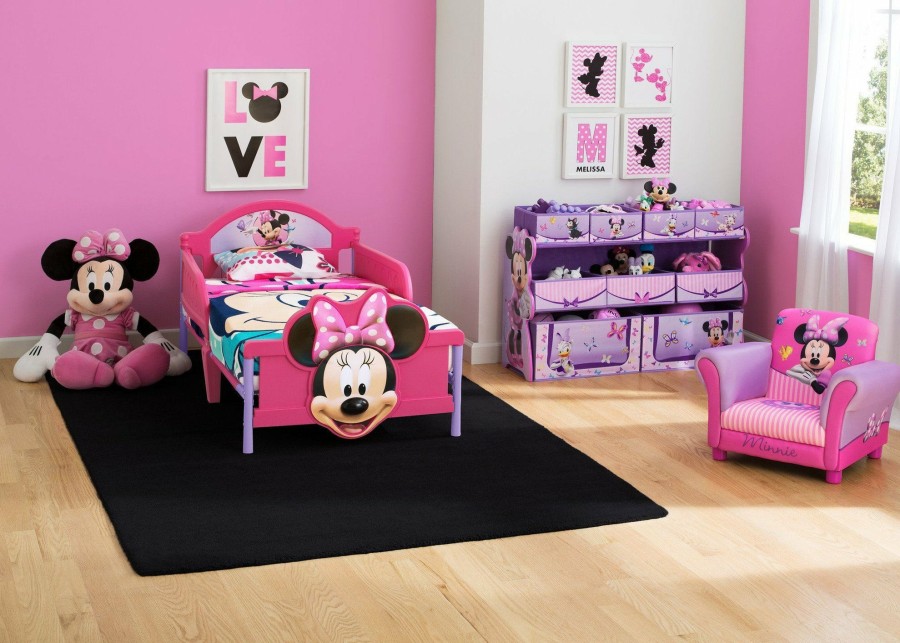 Delta Children Shop By Character | Minnie Mouse Plastic 3D Toddler Bed