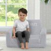 Delta Children Kids' Chairs | Personalized Cozee Flip-Out Sherpa 2-In-1 Convertible Chair To Lounger For Kids