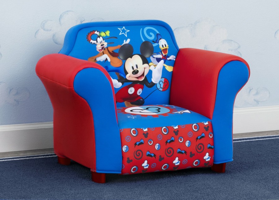 Delta Children Kids' Chairs | Mickey Mouse Kids Upholstered Chair With Sculpted Plastic Frame