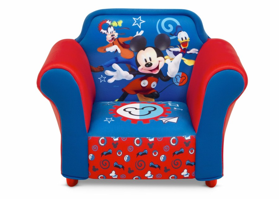 Delta Children Kids' Chairs | Mickey Mouse Kids Upholstered Chair With Sculpted Plastic Frame