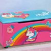 Delta Children Book & Toy Storage | Jojo Siwa Upholstered Storage Bench For Kids