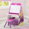 Delta Children Easels | Princess Activity Center - Easel Desk With Stool & Toy Organizer