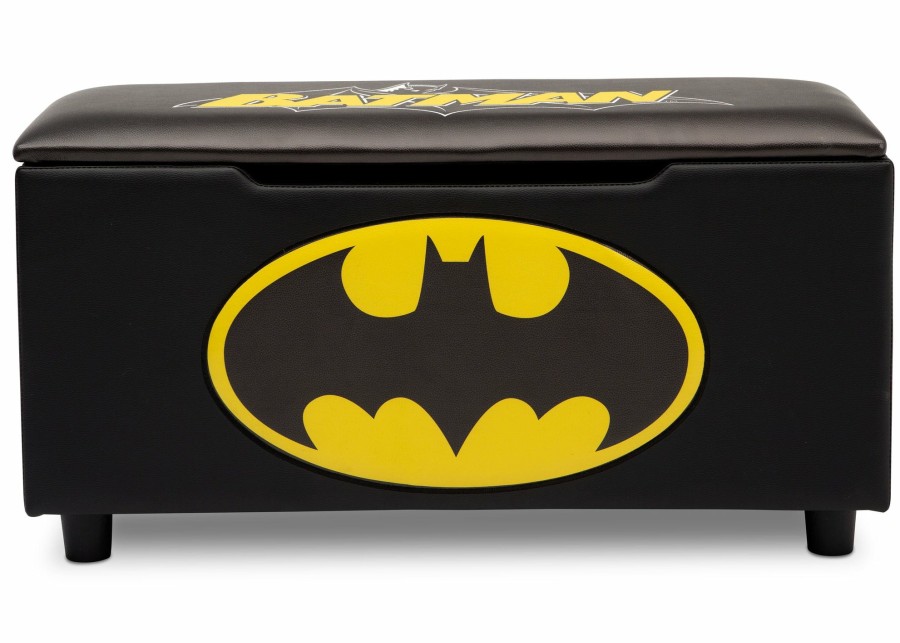 Delta Children Book & Toy Storage | Batman Upholstered Storage Bench For Kids