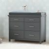 Simmons Kids Dressers & Changing Tables | Avery 6 Drawer Dresser With Changing Top